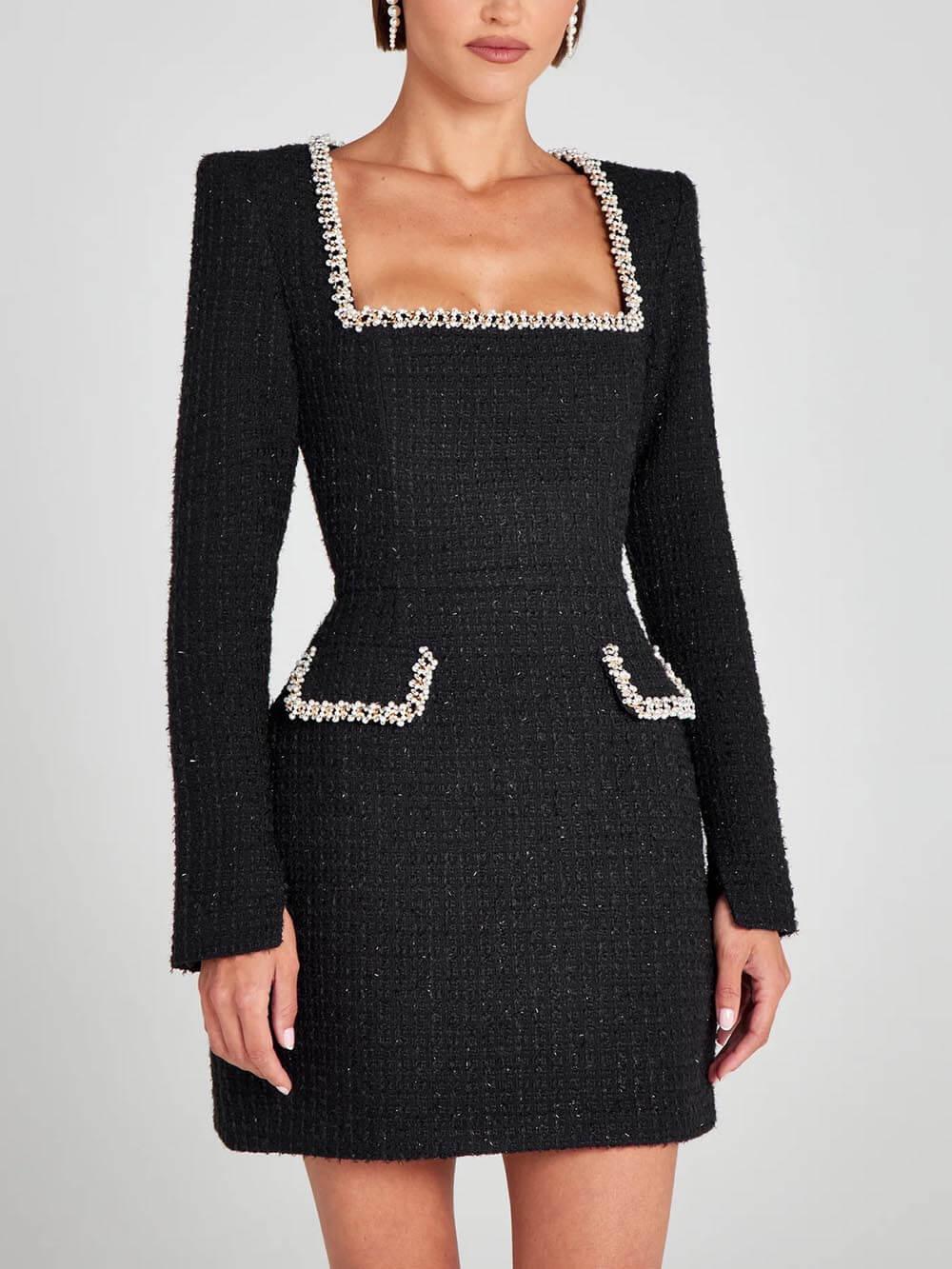 Mini Ruha Zsebekkel és Gyöngy Szegéllyel, Elegáns és Játékos - Image 10