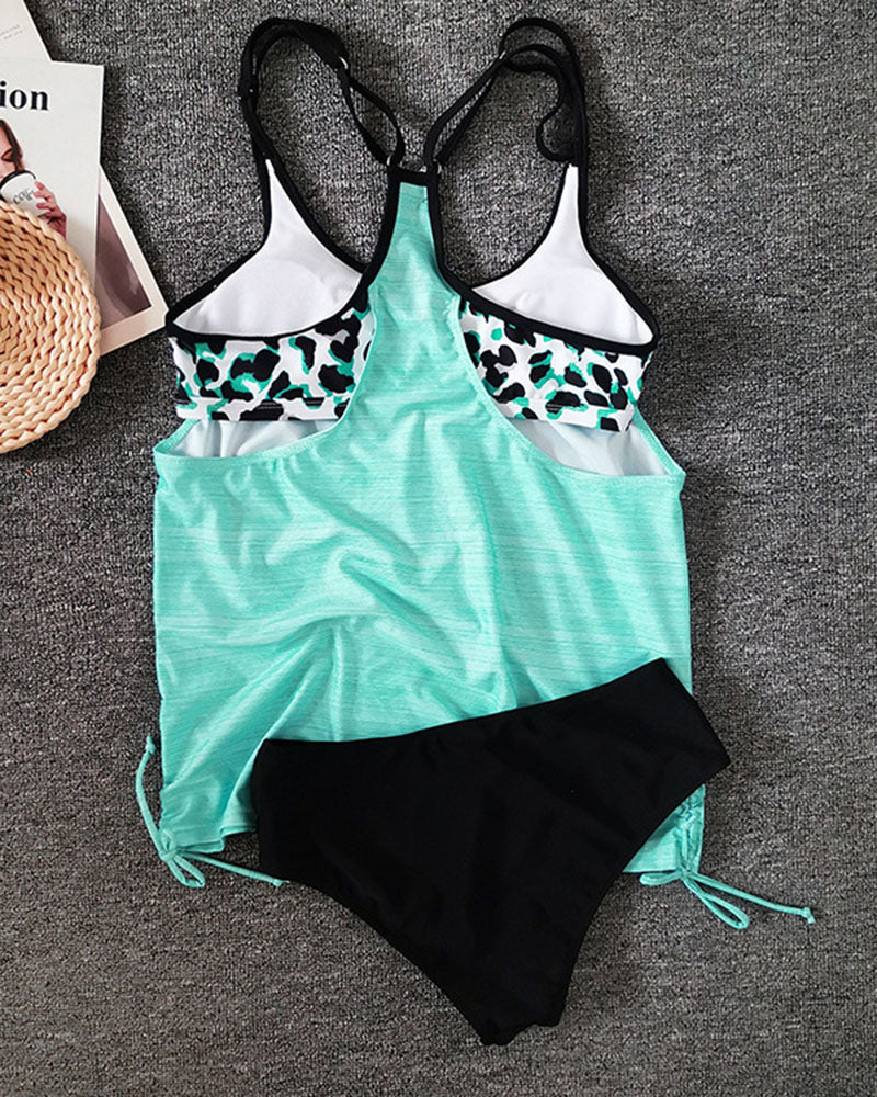 Augustus - Szilárd Tankini Leopárdmintával
