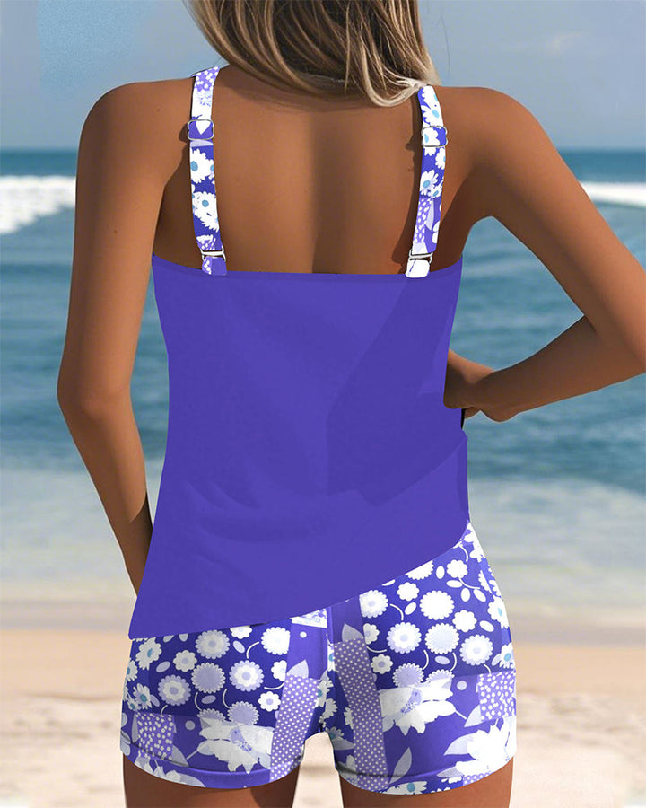 SABRINA - Tweedelig Badpak met Comfortabele Pasvorm en Bloemig Strandstijl - Image 4