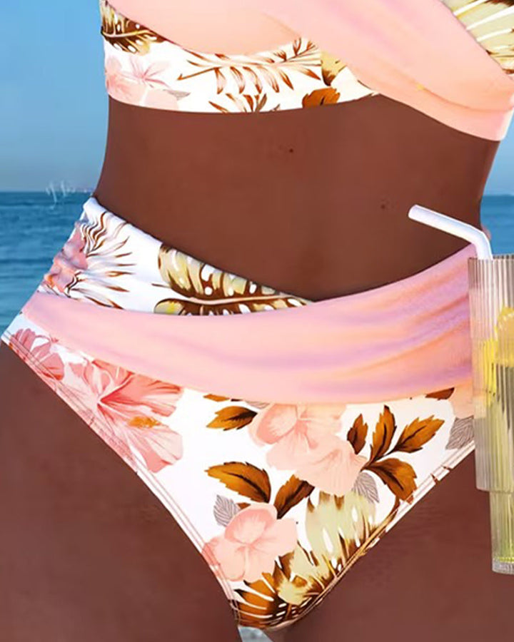 Bikini - Contrasterende Bloemenprint en Opening - Image 2