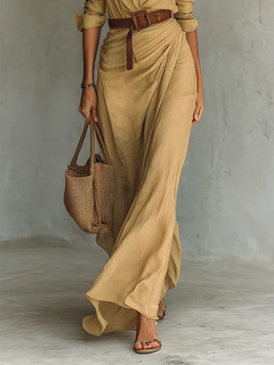 Camille™ | Maxi Ruha Reverrel és Derék Övvel