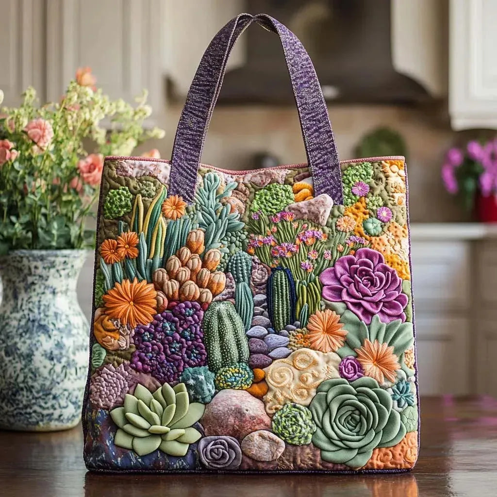 Borsa Artigianale Giardino di Succulente - Image 1