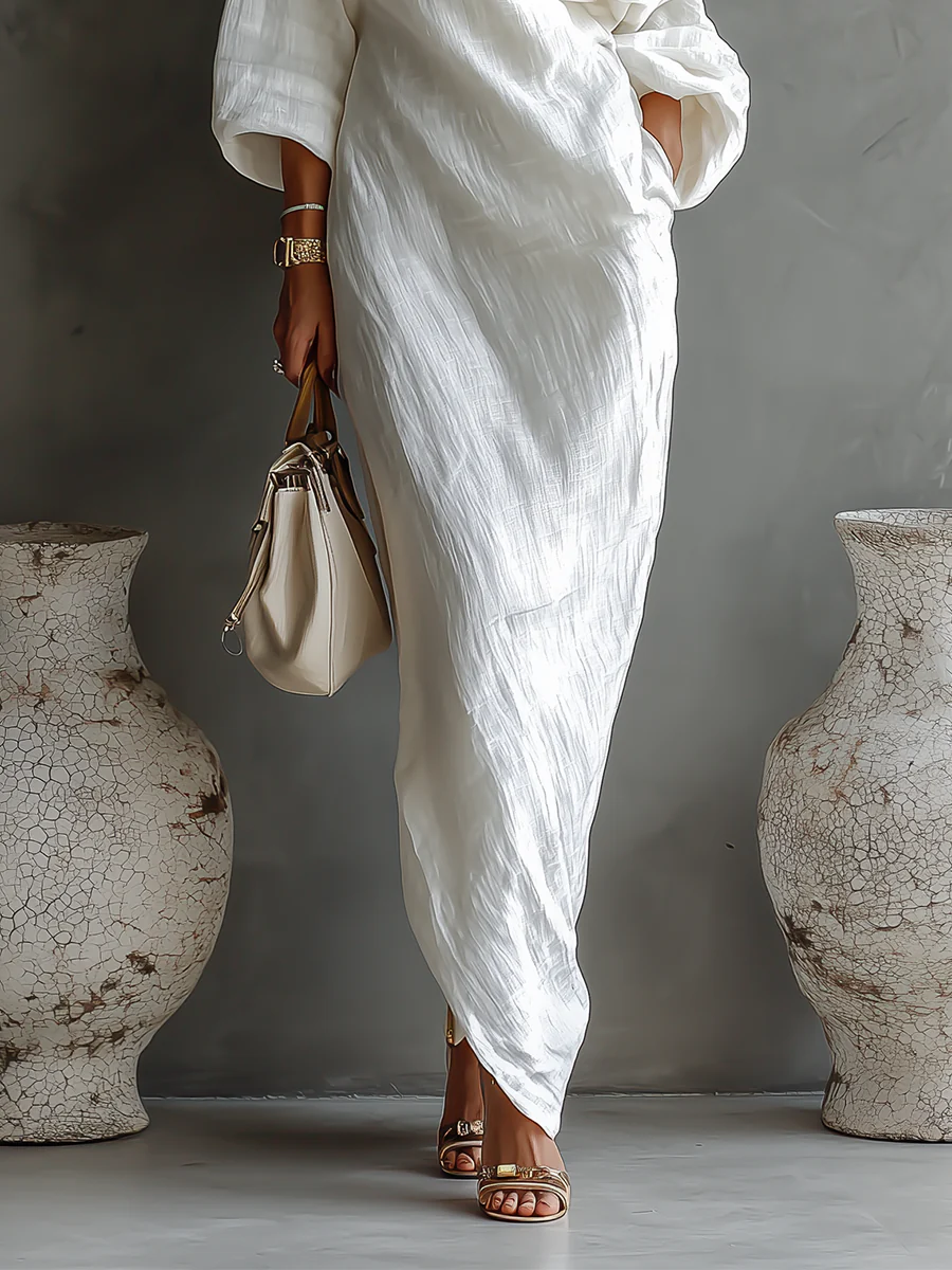 Elise™ | Aszimmetrikus elegáns maxi ruha - Image 3