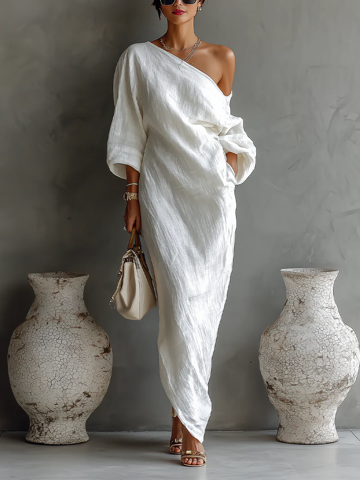 Elise™ | Aszimmetrikus elegáns maxi ruha - Image 1